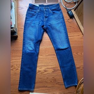 Hollister Button Fly Straight Leg Blue Jeans Sz 29 x 30